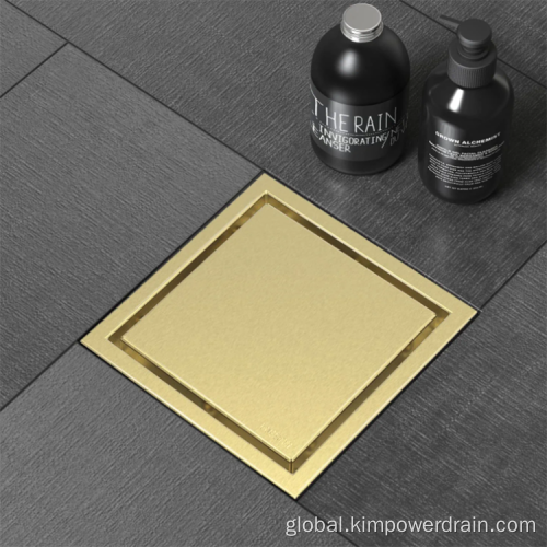 China Tile Insert Square Stainless Steel Floor Drain Supplier